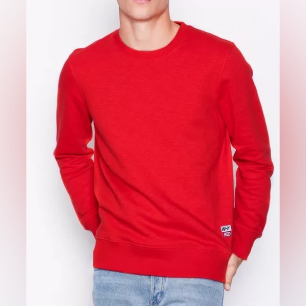 WHYRED Red MURRY STRUCTURE Sweatshirt